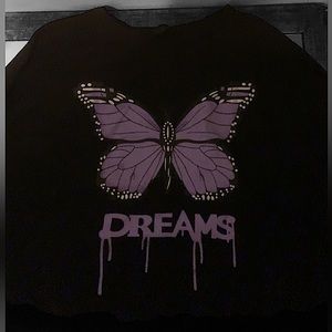 Butterfly Dreams Crop Top (Used but Cleaned Before Shipping)
